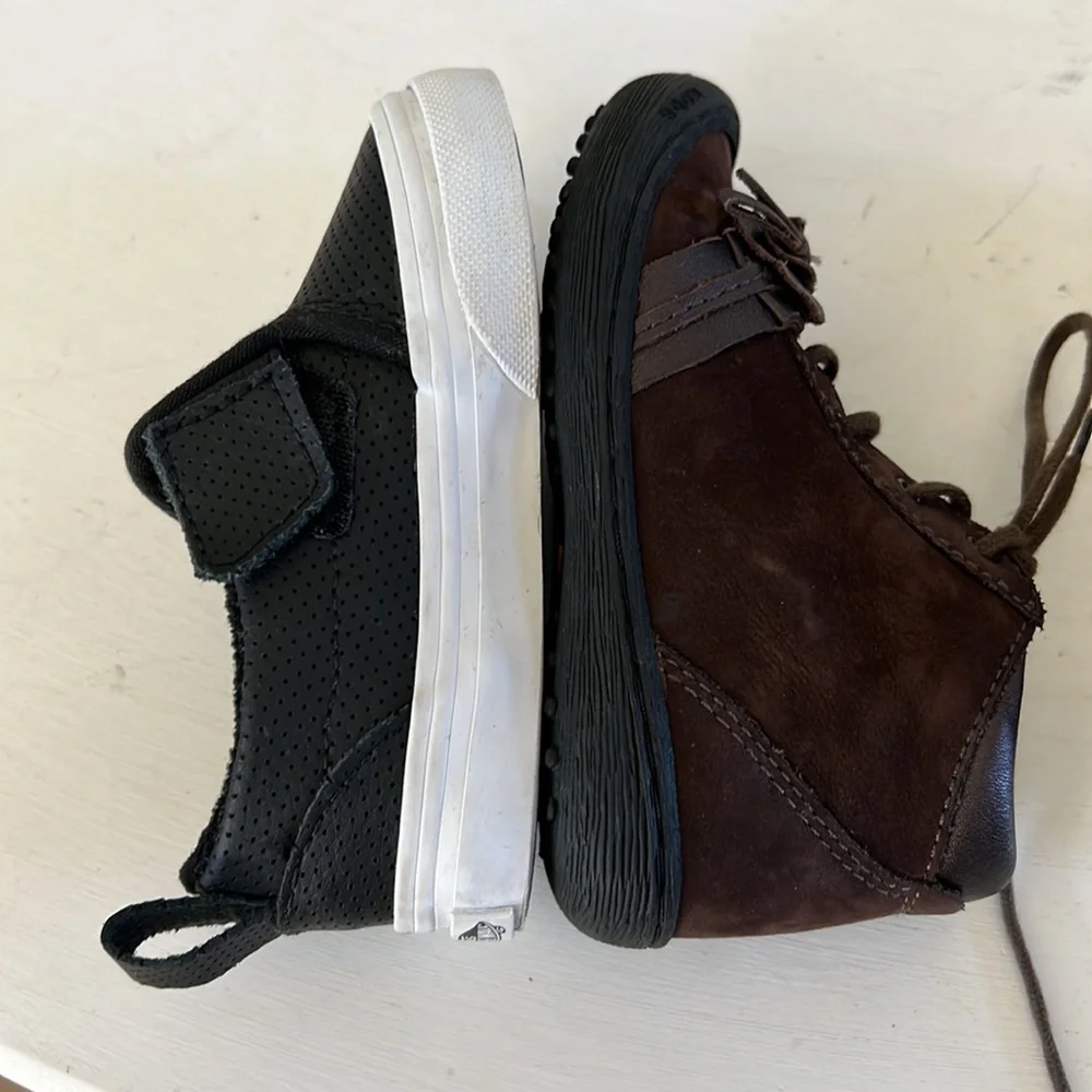 MOD 8 Leather Brown Boots Size 5.5/ 6 Toddler Girl - Picture 10 of 11